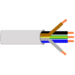 Kabel / Leitungen Gummischlauchleitung H07RN-F 2x1,5 TR500m schwarz -, 1,51  €