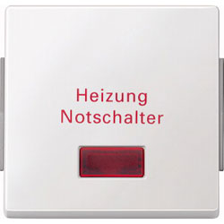 AQUADESIGN Wippe für Heizungs-Notschalter (polarweiß glänzend) 