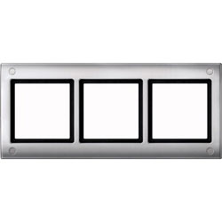 AQUADESIGN-Rahmen mit Verschraubung 3fach (aluminium glänzend) 