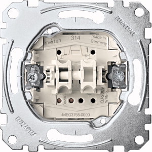 Merten MEG3755-0000 Rollladentaster-Einsatz, 1-polig, 10 A, AC 250 V 