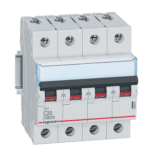 Legrand - TX3 LS-Schalter C20A 4P 10kA 4M 