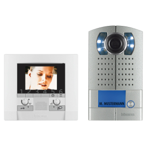 Bticino - Video-Set 1-Familienhaus Farbe Polyx Video Basic Linea 2000 Metall AP 2-Draht -alu 