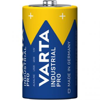 VARTA Batterie Industrial Monozelle D 4020, Alkali-Mangan, 1,5V, 20 Stück 