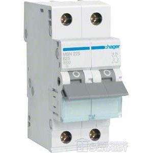 Hager Leitungsschutzschalter MBN 225, 25A, 2-polig 