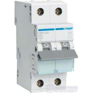 Hager Leitungsschutzschalter MBN 250, 50A, 2-polig 