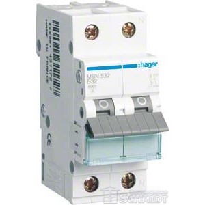 Hager Leitungsschutzschalter MBN 532, 32A, 1p + N 