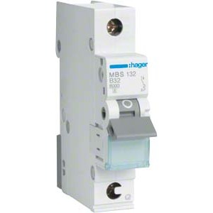 Hager Leitungsschutzschalter MBS 132, 32A, 1-polig - QuickConnect 