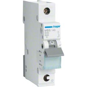 Hager Leitungsschutzschalter MBS 140, 40A, 1-polig - QuickConnect 