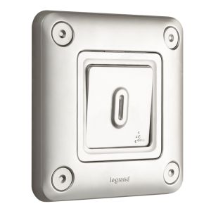 Taster Schliesser (SL) 1-polig mit separatem Meldekontakt Soliroc IP55 IK10 grau 
