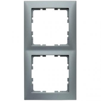 Berker    S.1 Abdeckrahmen 2-fach (aluminium, matt) 