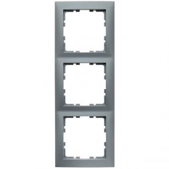 Berker    S.1 Abdeckrahmen 3-fach (aluminium, matt) 