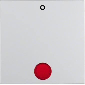 Wippe mit roter Linse und Aufdruck "0" (polarweiß, matt) 