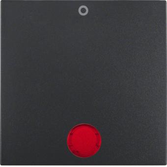 Wippe mit roter Linse und Aufdruck "0" (anthrazit) 