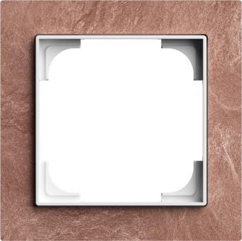 Busch-Jaeger Abdeckrahmen 1-fach, Busch-art linear® (Schiefer Terra Rosso) 