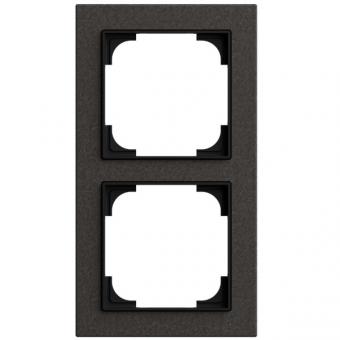 Busch-Jaeger Abdeckrahmen 2-fach, Busch-art linear® (Papier schwarz) 