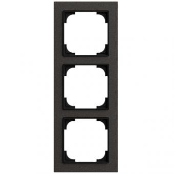 Busch-Jaeger Abdeckrahmen 3-fach, Busch-art linear® (Papier schwarz) 