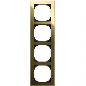 Busch-Jaeger Abdeckrahmen 4-fach, Busch-art linear® (Glas gold glänzend) 