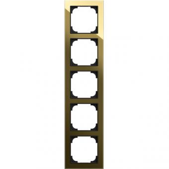 Busch-Jaeger Abdeckrahmen 5-fach, Busch-art linear® (Glas gold glänzend) 