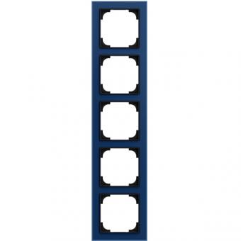 Busch-Jaeger Abdeckrahmen 5-fach, Busch-art linear® (Glas blau) 