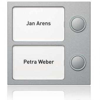 Portier Tastenmodul 2 Tasten (silber) 