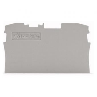 Wago TOPJOB® S Abschluss- und Zwischenplatte; 1 mm dick 2004-1291 - grau 