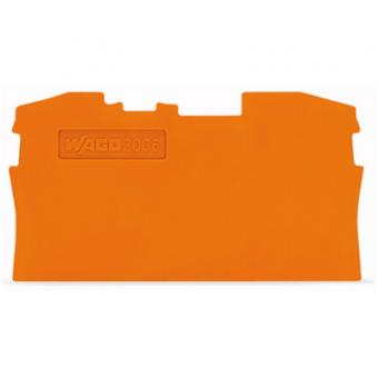 Wago TOPJOB® S Abschluss- und Zwischenplatte; 1 mm dick 2006-1292 - orange 