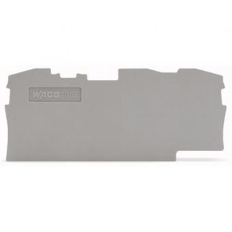 Wago TOPJOB® S Abschluss- und Zwischenplatte; 1 mm dick 2006-1391 - grau (VPE 25 STK) 