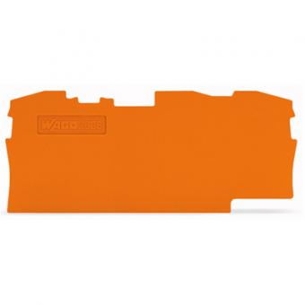 Wago TOPJOB® S Abschluss- und Zwischenplatte; 1 mm dick 2006-1392 - orange (VPE 25 STK) 