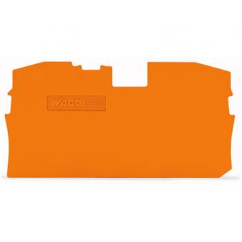 Wago TOPJOB® S Abschluss- und Zwischenplatte; 1 mm dick 2010-1292 - orange 