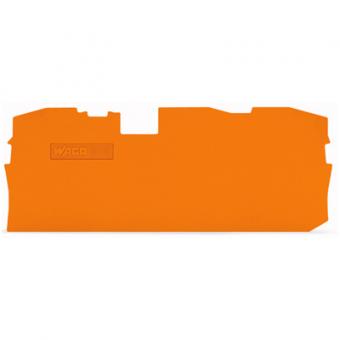 Wago TOPJOB® S Abschluss- und Zwischenplatte; 1 mm dick 2010-1392 - orange (VPE 25 STK) 