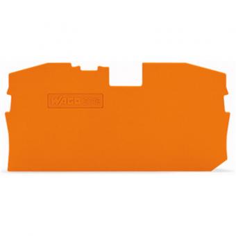 Wago TOPJOB® S Abschluss- und Zwischenplatte; 1 mm dick 2016-1292 - orange 