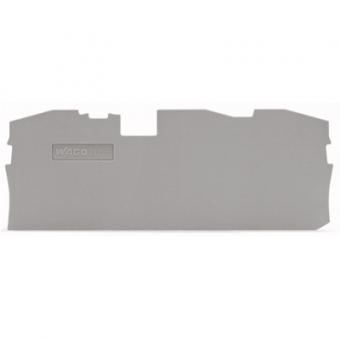 Wago TOPJOB® S Abschluss- und Zwischenplatte; 1 mm dick 2016-1391 - grau (VPE 25 STK) 