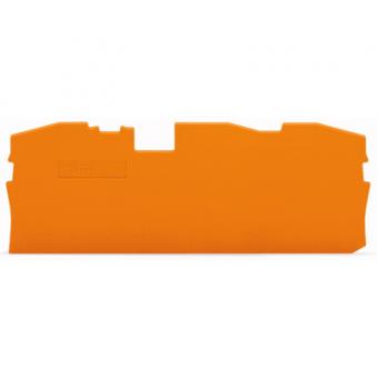 Wago TOPJOB® S Abschluss- und Zwischenplatte; 1 mm dick 2016-1392 - orange (VPE 25 STK) 