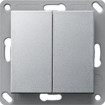 EnOcean Funk Wandsender 2fach (aluminium, Kunststoff) 