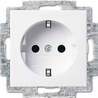Busch-steplight SCHUKO® Steckdosen-Einsatz mit LED-Orientierungslicht (alpinweiß) 