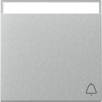 Gira Wippe mit Beschriftungsfeld und Symbol Klingel (alu) 