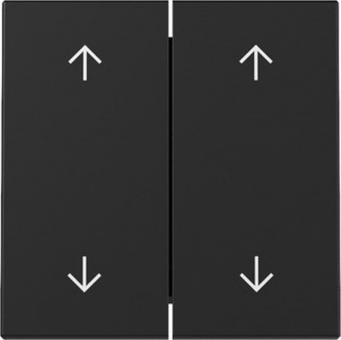 Gira Wippe 2 fach mit Pfeilsymbolen (schwarz matt) 