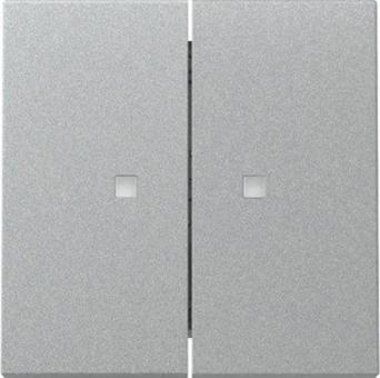 Gira Wippe 2-fach mit Kontrollfenster (alu) 
