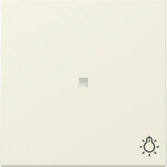 Gira  Wippe mit Kontrollfenster und Symbol Licht (cremeweiß, glänzend) 