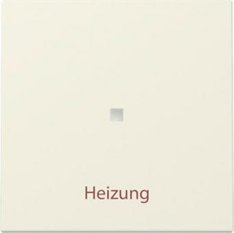 Gira Wippe mit Kontrollfenster und Aufdruck "Heizung Ein/Aus" (cremeweiß, glänzend) 