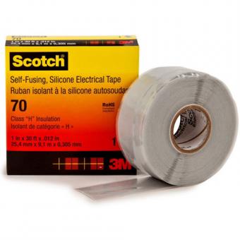 3M Scotch® 70 Silikon-Kautschuk-Band, selbstverschweißend, 25mm breit, 9m lang 