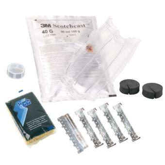3M Scotchcast 92-NBA 1, Gießharz-Verbindungsgarnitur 4x 1,5 - 10 mm² / 5x 1,5 - 6 mm² 