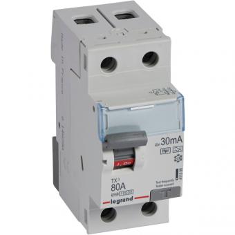 Legrand TX3 FI-Schutzschalter 80A, 30mA, Typ F-G, 2polig 
