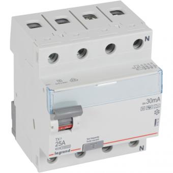 Legrand TX3 FI-Schutzschalter 25A, 30mA, Typ F-G, 4polig 