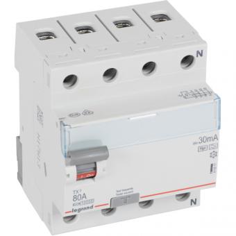 Legrand TX3 FI-Schutzschalter 80A, 30mA, Typ F-G, 4polig 