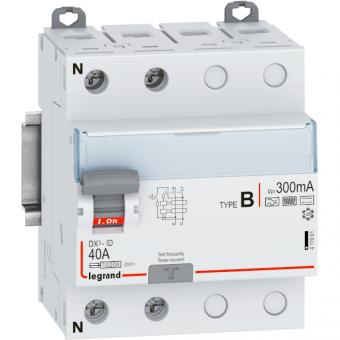 Legrand DX3 FI-Schutzschalter 40A, 300mA, Typ B, N-links, 2polig 