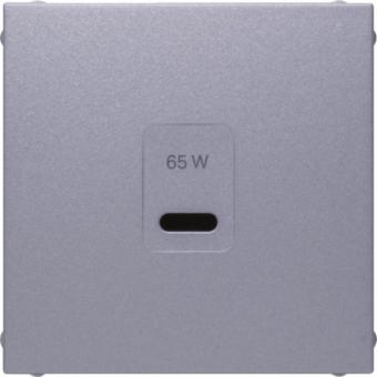 Zentralstück für USB-C PD Power Modul, aluminium matt, lackiert 