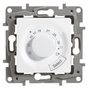 Niloe Thermostat 7-30°C Schließerkontakt 8A ohne Spreizkrallen ultraweiß 