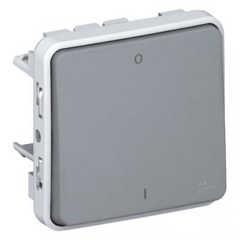 Ausschalter 2-polig Feuchtraum Modular Plexo 55 grau 