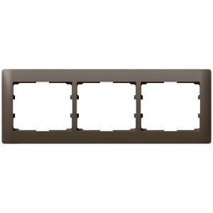Rahmen 3-fach waagerecht Galea dark bronze 